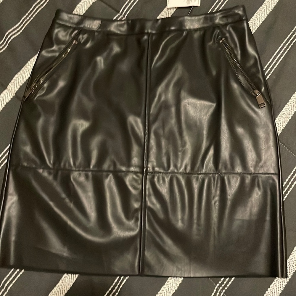 Banana Republic Faux Leather Skirt